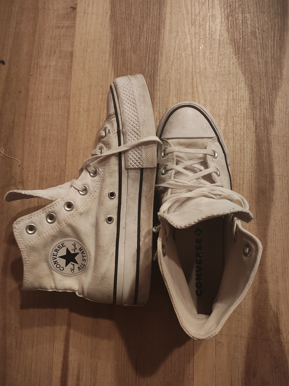 Converse Chuck Taylor All Star High Top Sneakers in White - Picture 1 of 5